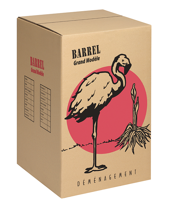 CARTON BARREL VERRES ( 100 pièces)