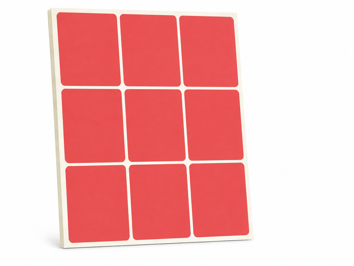 900 ETIQUETTES ADHESIVES / ROUGE