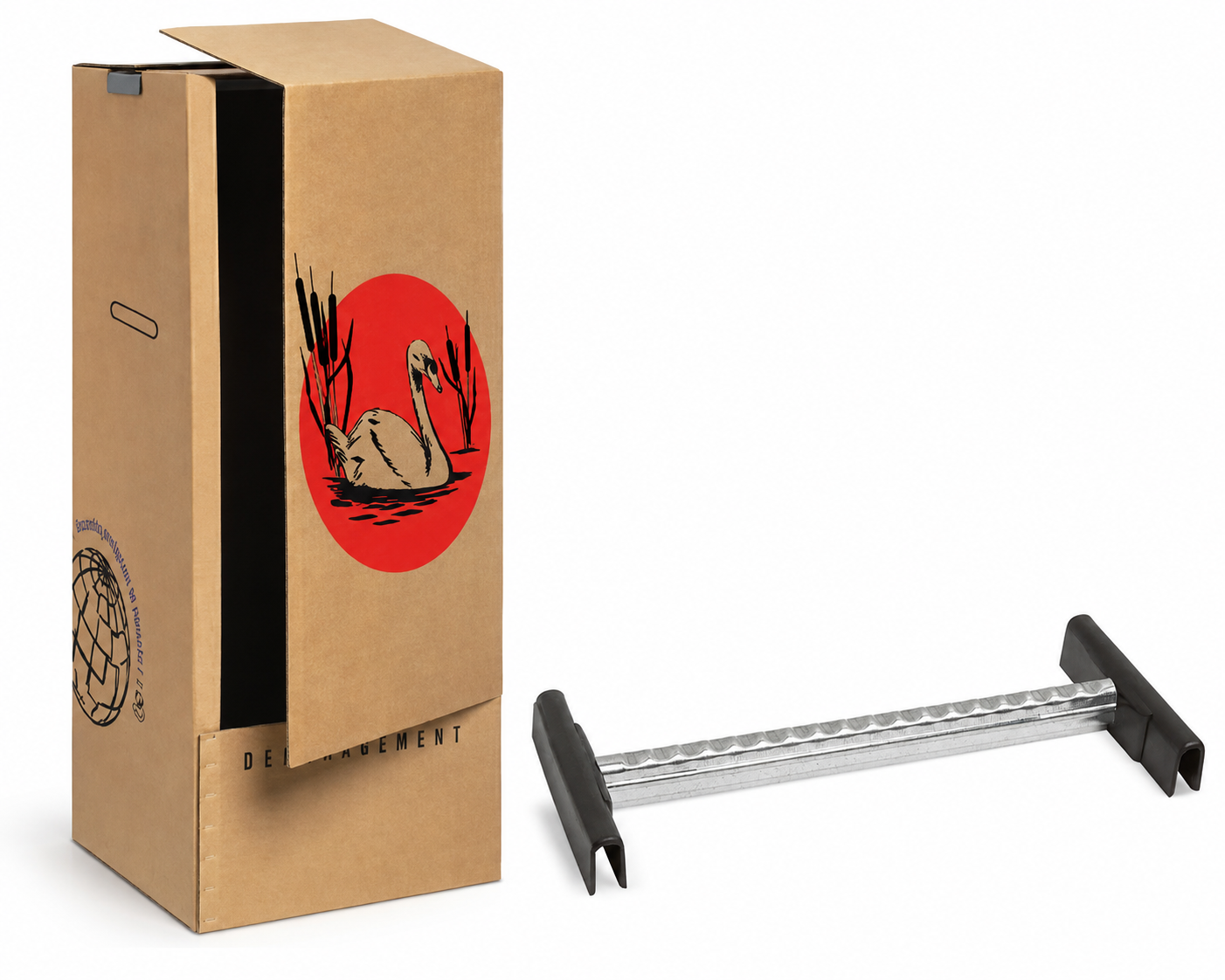 Kit penderie 120 cm H + barre